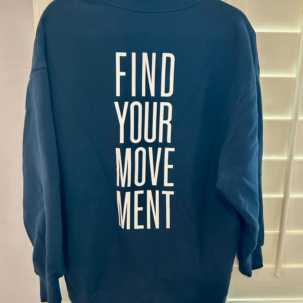 Athleta Forever Fleece 1/4 Zip Find Your Movement Pullover Sweatshirt (L)